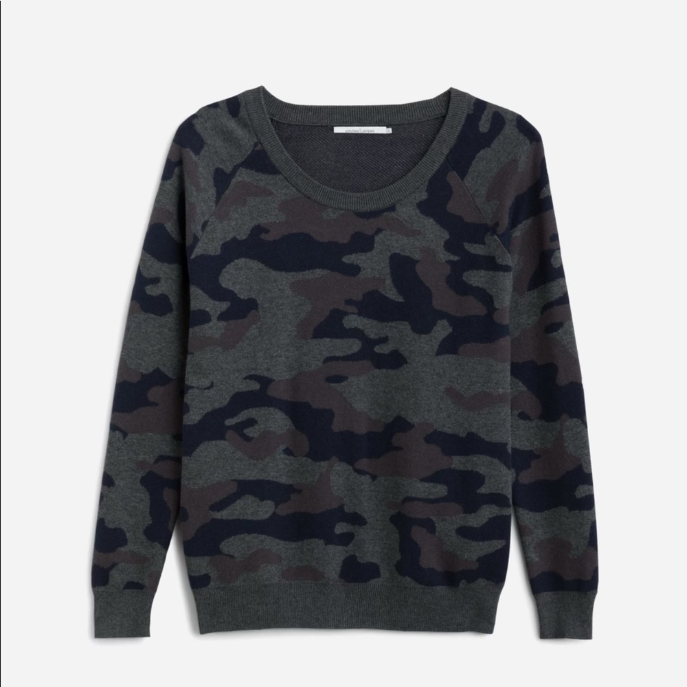 Wynona Scoop Neck Cotton Blend Pullover